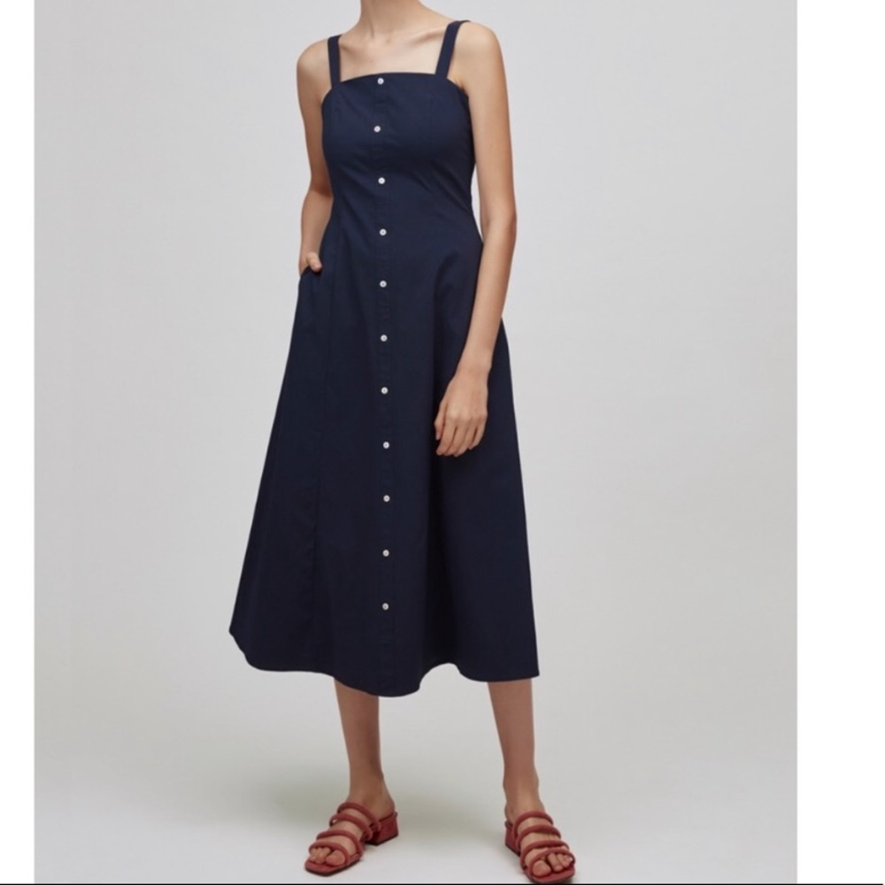 Button down fitted dress
